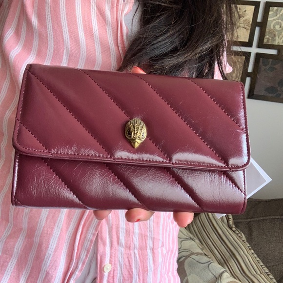 Authentic KURT GEIGER LONDON Quilted leather flap chain Crosby/Clutch - Picture 11 of 12